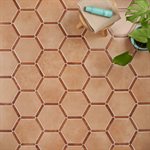 Zemira Terracotta Light 9" Hexagon