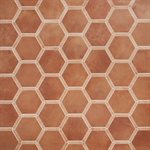 Zemira Terracotta Dark 9" Hexagon