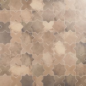 Malta Star Taupe 6" Matte and Cross Taupe 6" Matte