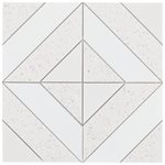 Minna Diagonals Bianca Salt - Tibet White & Terrazzo