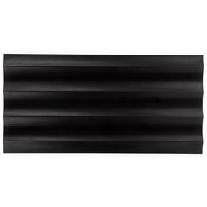 Carver Fluted Nero 12x24 Dimensional Honed