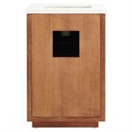 Marilyn Woodgrain 24" Single Vanity with Pure White Quartz Top