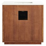 Marilyn Woodgrain 36" Single Vanity with Pure White Quartz Top