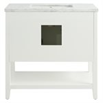 Sheraton 36" White Vanity with Carrara Marble Top