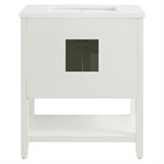 Sheraton 30" White Vanity with Pure White Quartz Top