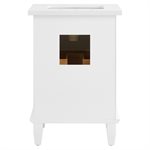 Nora White 24" Single Vanity with Pure White Quartz Top