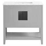 Sheraton 36" Gray Vanity with Carrara Marble Top