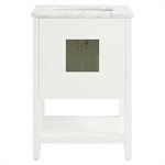 Sheraton 24" White Vanity with Carrara Marble Top