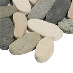 Pebblestone Raja Ampat Sliced Flat Oval Natural Stone