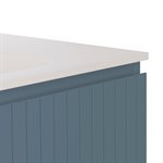 KIT - Adeline Denim 36" Single Vanity with Integrated Solid Surface Top