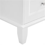 Nora White 36" Single Vanity with Carrara Marble Top