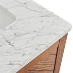 Marilyn Woodgrain 24" Single Vanity with Carrara Marble Top