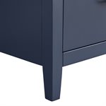 Iconic 24" Navy and Gold Vanity with Pure White Quartz Top