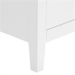 Iconic 24" White and Silver Vanity with Pure White Quartz Top