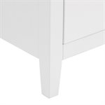 Iconic 36" White and Silver Vanity (Counter Sold Separately)