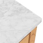 Dayton Woodgrain 30" Single Vanity with Carrara Marble Top