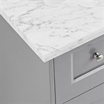 Nora Gray 24" Single Vanity with Carrara Marble Top