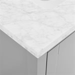 Sheraton 30" Gray Vanity with Carrara Marble Top