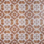 Angela Harris Messina Flora Terracotta 8x8