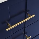 Iconic 36" Navy and Gold Vanity (Counter Sold Separately)