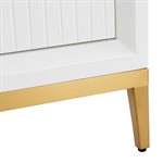 Bungalow White and Gold 48" Single Vanity without Top