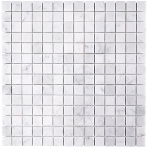 White Carrara 3 / 4x3 / 4 Squares