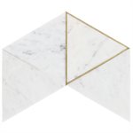 Axil Carrara - White Carrara & Brass