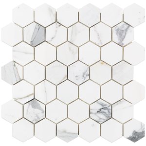Calacatta 2" Hexagon