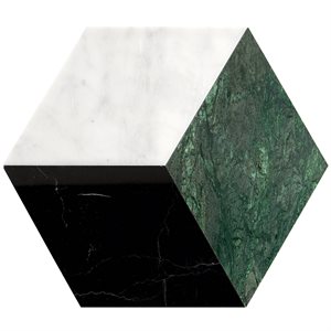 Pari Verde - Nero, Dark Green & Carrara Polished
