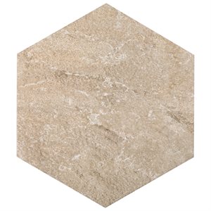 Oberon Sand Beige Porcelain 20" Hexagon