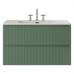 KIT - Adeline Forest 36" Single Vanity with Integrated Solid Surface Top