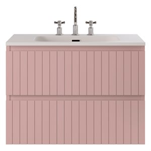 KIT - Adeline Rose 30" Single Vanity with Integrated Solid Surface Top