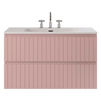 KIT - Adeline Rose 36" Single Vanity with Integrated Solid Surface Top
