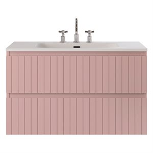 KIT - Adeline Rose 36" Single Vanity with Integrated Solid Surface Top
