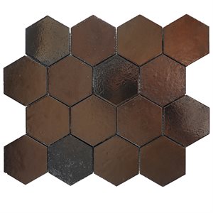 Art Lava Hexagon Metallic Bronze