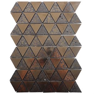 Art Lava Triangles Metallic Bronze