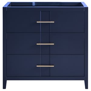 Iconic 36" Navy and Gold Vanity (Counter Sold Separately)