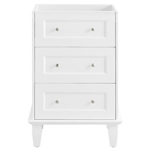 Nora White 24" Single Vanity without Top