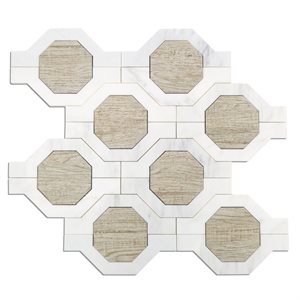 Close Out - Wood Jet Mariposa - Asian Statuary & Gray Wood Look Porcelain