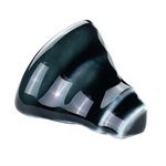 Baroque Glass Corner Piece for Chair Rail Midnight Blue