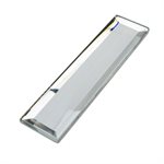 Reflection White Glam - Superwhite Glass with Inverted Beveled Mirror