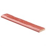Artist Coralito Pink 1.5x9 Crackle Glossy Bullnose