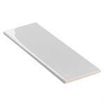 Market Street Light Gray Bullnose 4x12