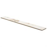 Lithe Calacatta Rustico 3x24 Polished Bullnose