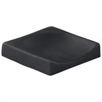 Saera Black Fluted Column 4x4 End Piece