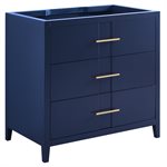 Iconic 36" Navy and Gold Vanity (Counter Sold Separately)