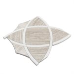 Close Out - Zephyr - Wooden Beige & White Thassos Line