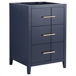 Iconic 24" Navy and Gold Vanity (Counter Sold Separately)