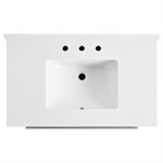 Nora Gray 36" Single Vanity with Pure Gray Quartz Top