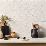 Clay House White 6" Triangle